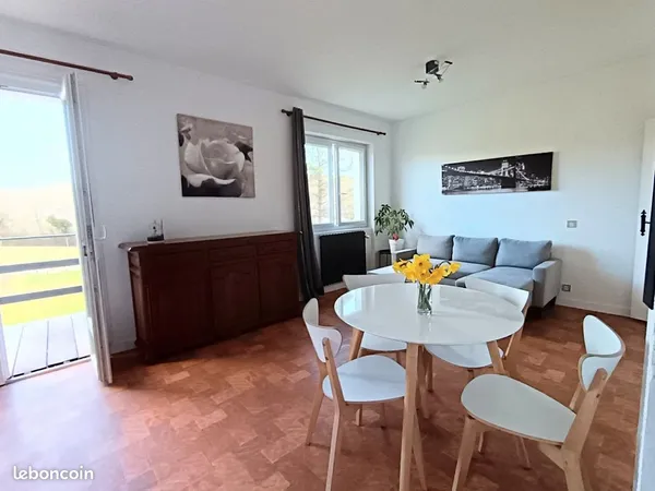 T3 meublé 63m2+jardin
