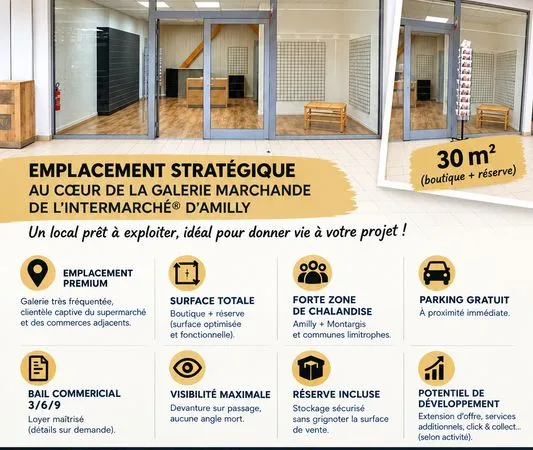 Cession fond de commerce Amilly