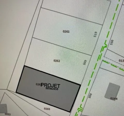 Terrain à bâtir 1252 m2 Mieuxcé -Proximité Alençon