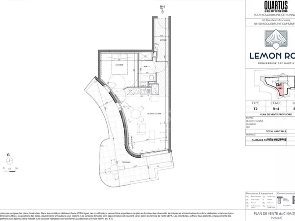 Roquebrune-Cap-Martin · T2 B45 - Lemon Roc · Appartement neuf avec grande terrasse, livraison fin 20