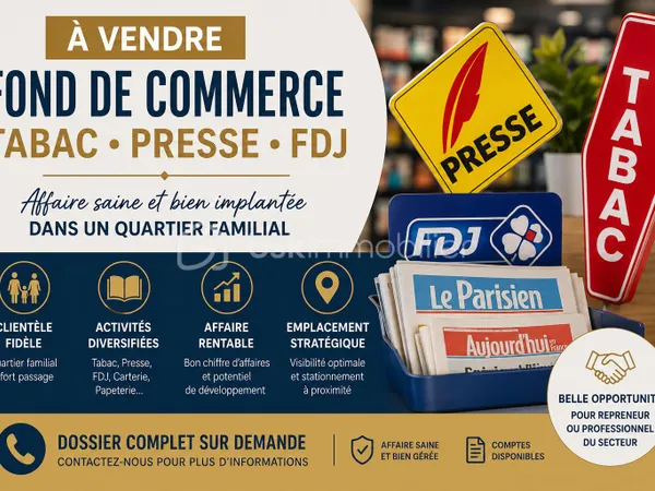Fonds de commerce 34 m²