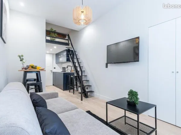 Studio étudiant en duplex - meublé - levallois