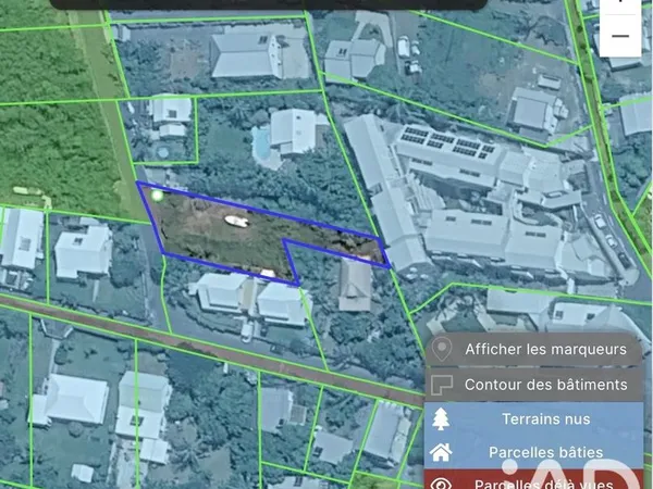 Terrain 859 m² Saint-Joseph