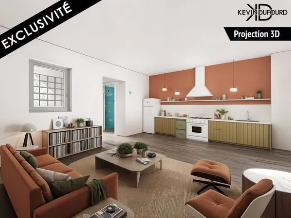 Appartement 3 pièces 43 m²