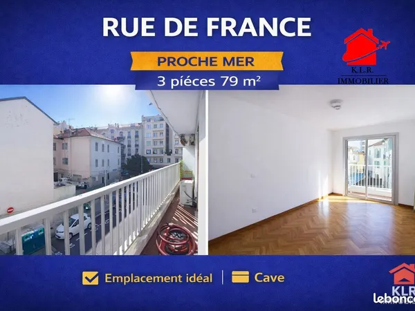 Appartement 3 pièces 81 m²