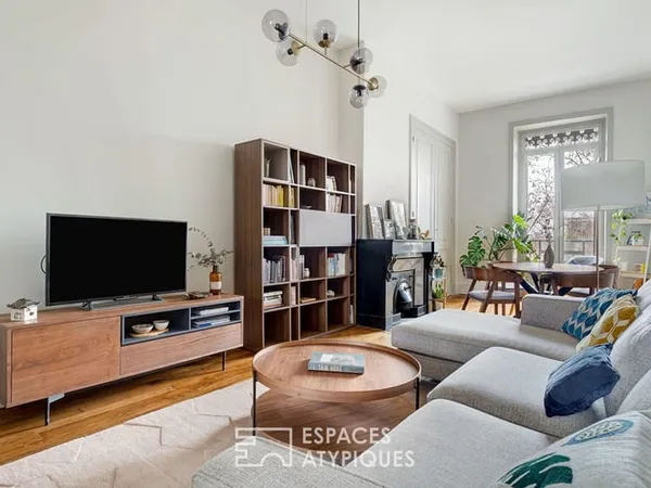 Duplex rénové en dernier étage