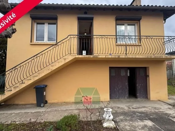 Plein centre Lévignac villa T4 jardin 469m² garage sous sol