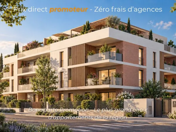 T2 NEUF 46 M² AVEC TERRASSE  PROCHE CENTRE-VILLE DE PERPIGNAN