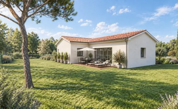 Belle maison en L de 100m² sur la commune de ...
