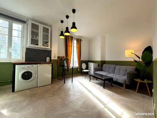 Location sans frais d'agence - T2 meublé 37m² Issy-les-Moulineaux