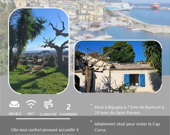 Charmant appartement T3 meublé à louer à Biguglia
