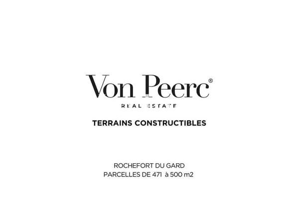 A vendre, terrain à Rochefort-du-Gard.