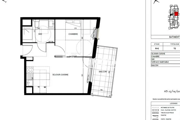 Appartement 2 pièces 41 m²