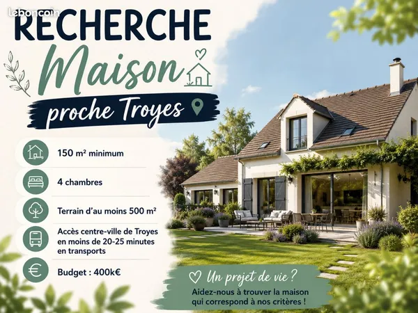 Maison agglomération troyenne budget 400000