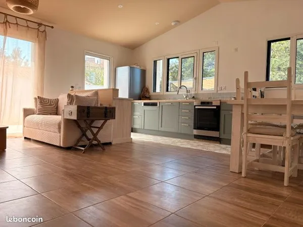 Maison neuve de plain-pied, 3 chambres, jardin clos - quartier calme, plages à vélo