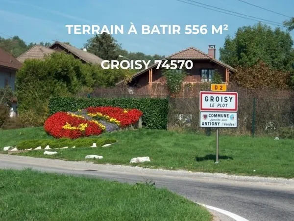 A vendre - Terrain à bâtir 556 m2 - Groisy (74570)