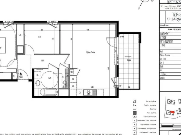 Appartement 3 pièces 65 m²