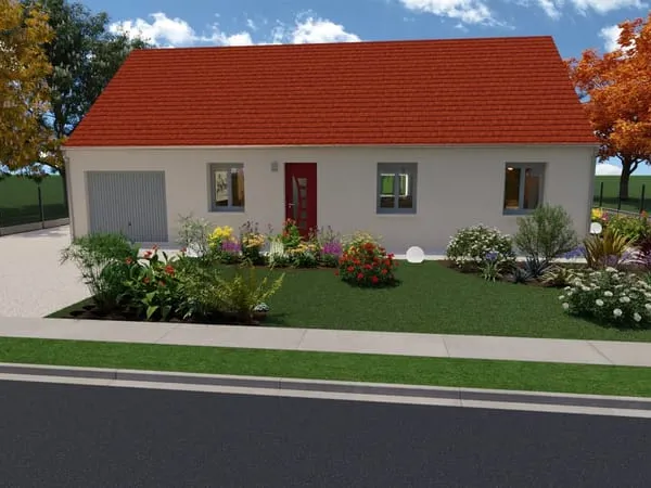 Terrain + Maison 4 chambres + Garage à Pontlevoy