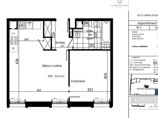 Appartement 1 pièce 48 m²