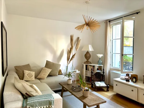 Loue appartement 60m² duplex T3 meublé avec jardin Tours hyper centre - jardin - bail mobilité possi