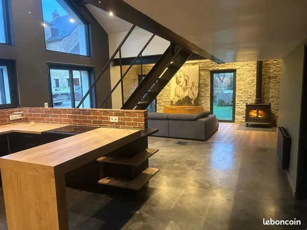 Maison meublée esprit loft