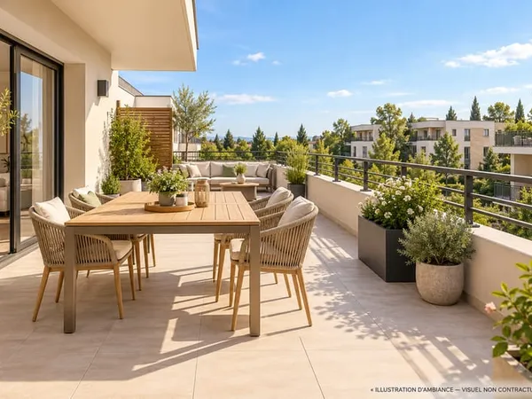 T10 À VOS PIEDS, L'ÉLÉGANCE POUR ADRESSE  T3 AVEC BALCON ET PARKING