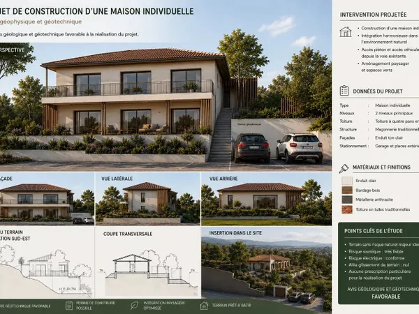 EXCLUSIF MENTON GARAVAN – TERRAIN CONSTRUCTIBLE DE 735 M² AVEC PROJET DE VILLA ET PISCINE