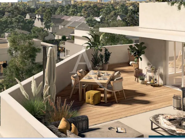 Appartement de type 5 de 143,44m² au dernier étage avec grande terrasse situé Quartier Monselet- Pro