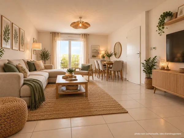 CENON - Dernier étage - T3 de 68 m² avec terrasse de 58 m² - parking sous-sol