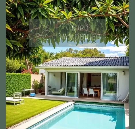 Maison contemporaine de trois chambres avec piscine - GIROND