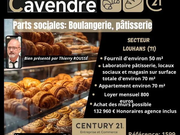 Boulangerie 1 m² LOUHANS