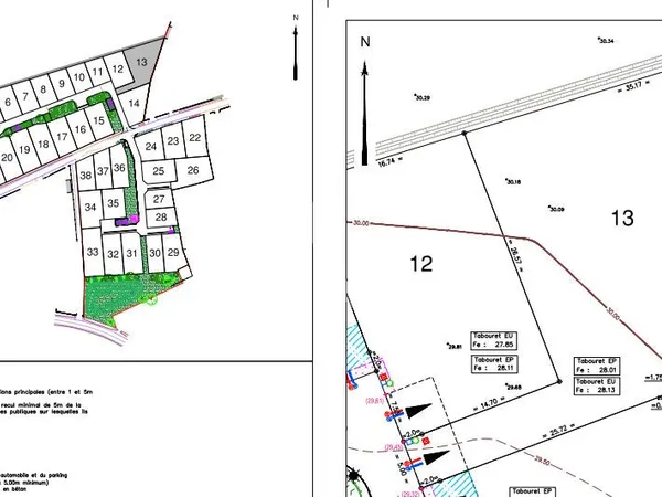 Terrain 801 m² BREM SUR MER