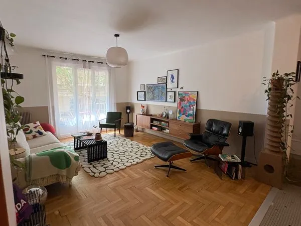 Lyon 7 Blandan - Appartement 89m² 2 chambres, 2 balcons, parking et garage