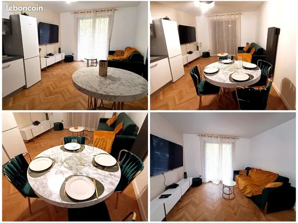 Appartement meublé T3 de 67 m², 2 chambres, Tassin-la-Demi-Lune, à 2 min à pied de Tassin l'Horloge