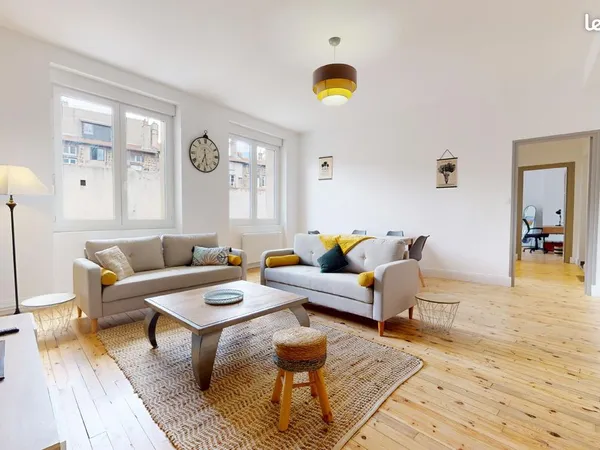Chambre meublée 13 m² en coloc, proche place Jean Jaurès, dispo 1er nov