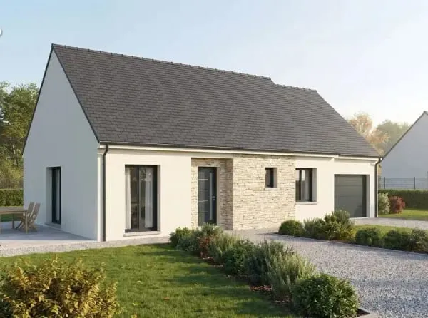 Maison neuve de plain-pied 86 m² 3 ch. + terrain 576 m² à Sougy