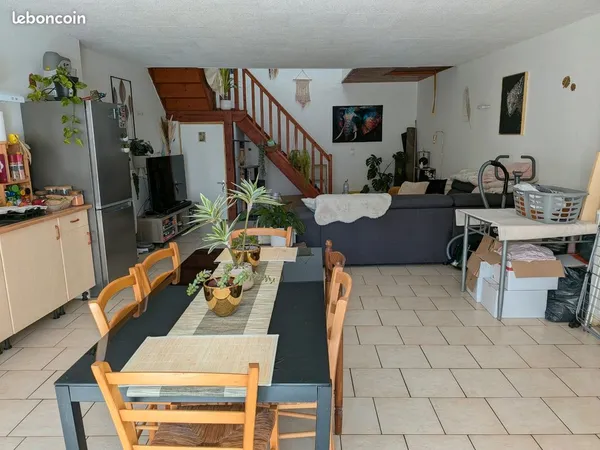 Apprt 70 m2/ 1hh/ centre ville de mansle