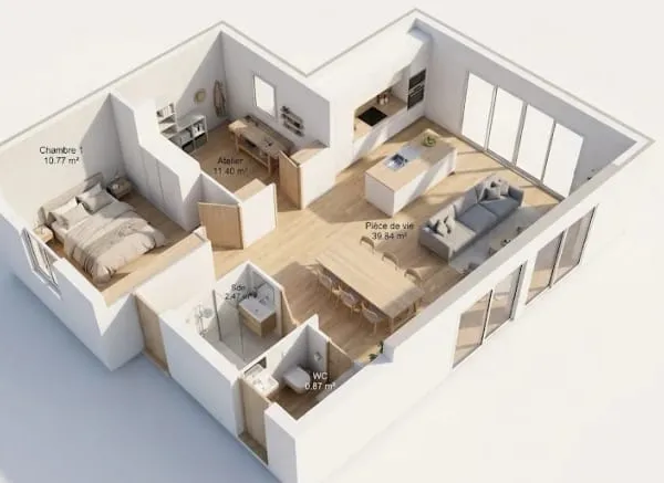 Maison neuve 4 pièces 90 m²