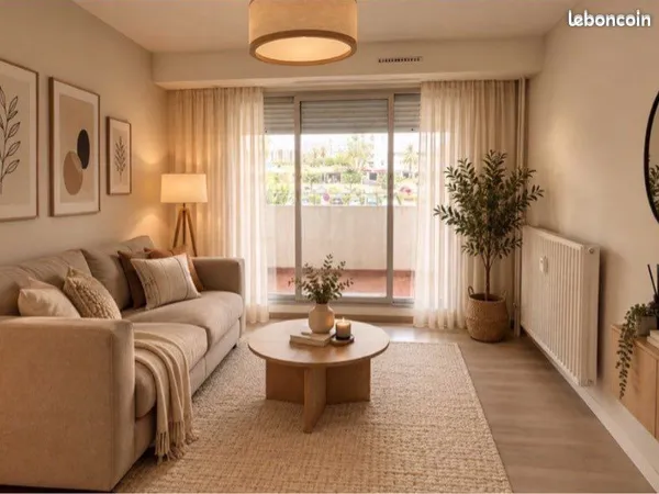 Studio Carnon plage vue dégagée