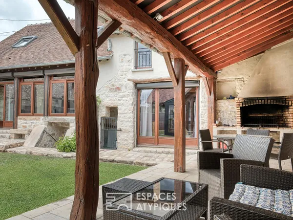 Maison en pierre alliant cachet de l'ancien et confort contemporain