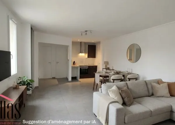 Charmant T2 rénové de 48 m2 avec parking à Perpignan