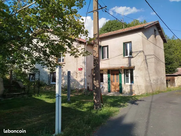 Maison 2 pièces 34 m² + grange à rénover, terrain 1 125 m²