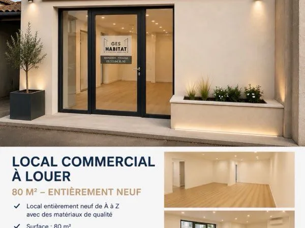 Local commercial entièrement neuf