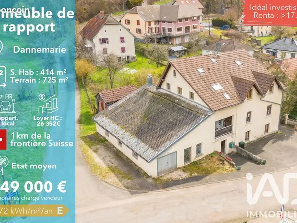 Immeuble de rapport 414 m²