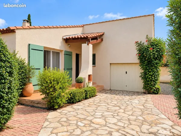 Maison meublée 3 chambres avec piscine et jardin - Montbazin
