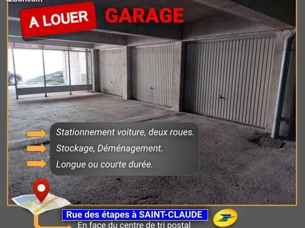Location garage Saint-Claude
