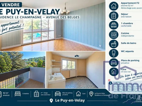 F2 à rénover résidence Le Champagne