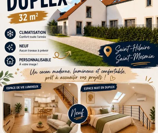 T2 Duplex en cours de rénovation globale