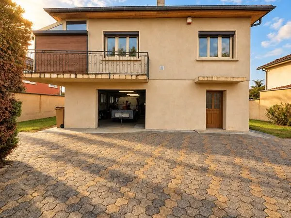 Maison familiale 5 pièces, piscine, terrain 1316 m² - Pusignan beau potentiel