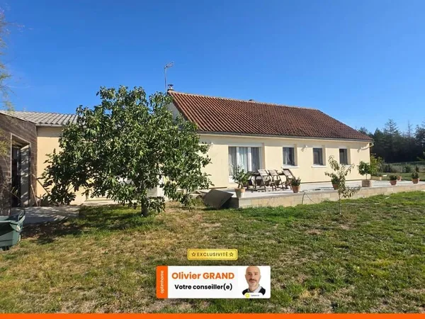 Pavillon contemporain 6p avec Garage double et Grand jardin - Environnement campagne